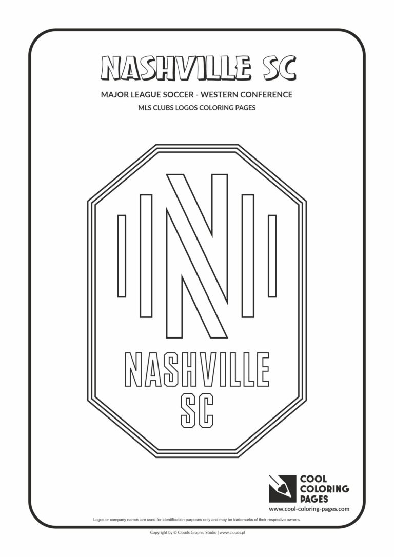 Cool Coloring Pages Nashville SC Logo Coloring Pages Cool Coloring 