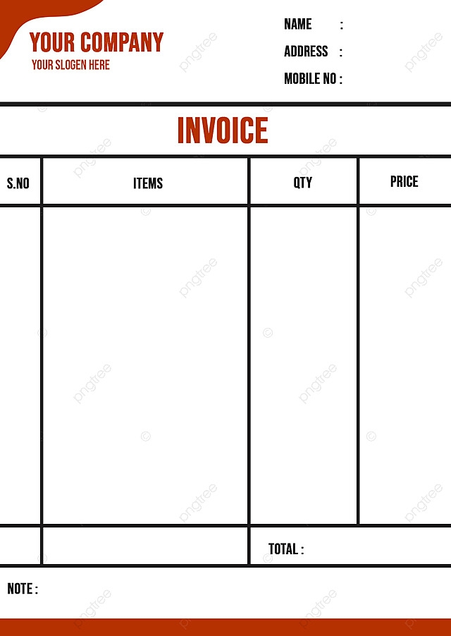 Corporate Invoice Bill Book Design Template Template Download On Pngtree
