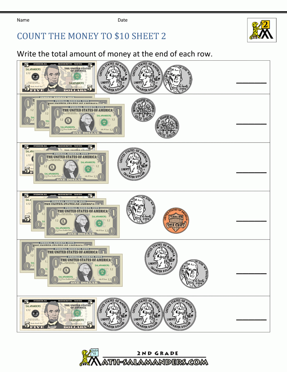 Counting Money Worksheets Free CountingWorksheets