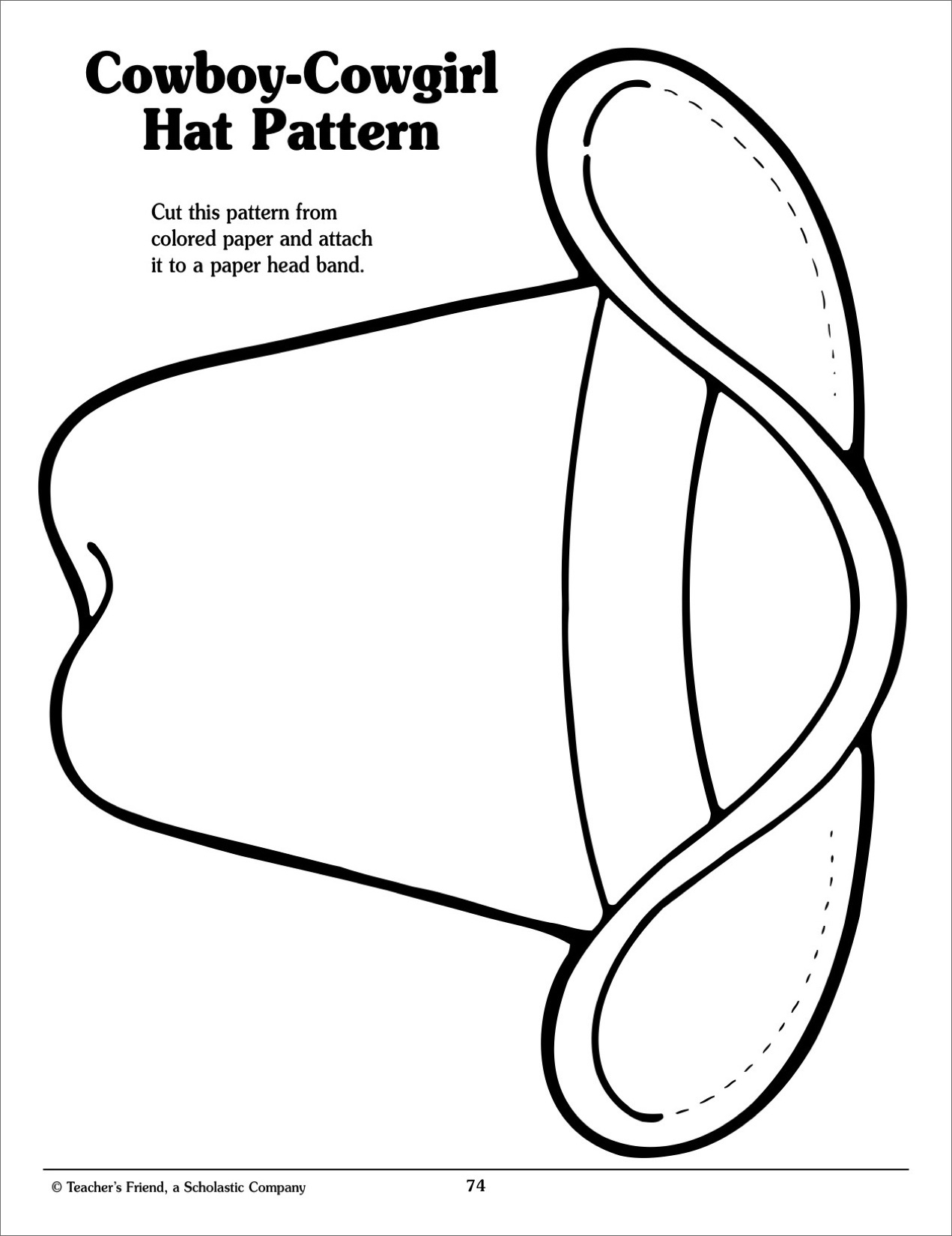 Cowboy Hat Template ClipArt Best