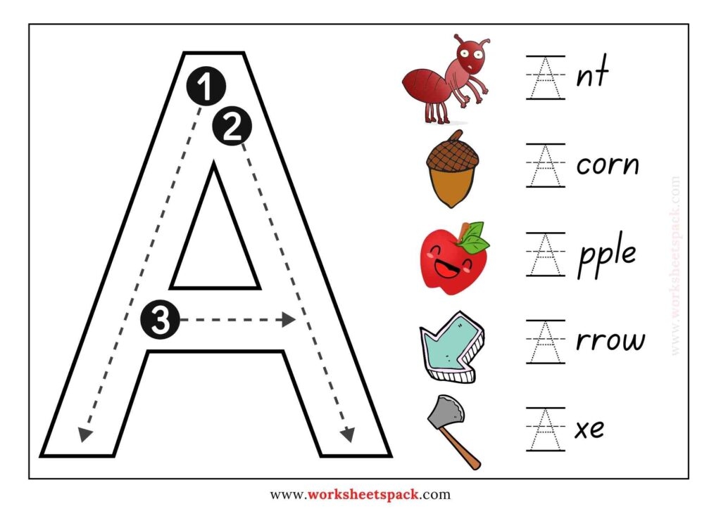 traceable letter l printable