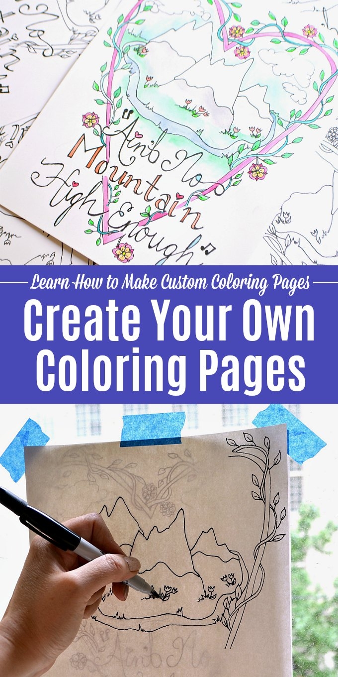 create my own coloring page