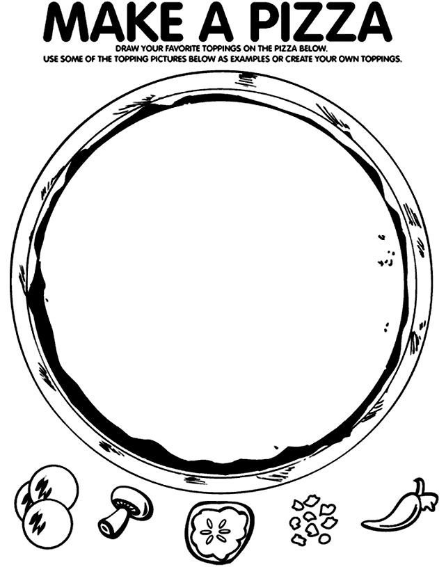 Create Your Own Pizza Template