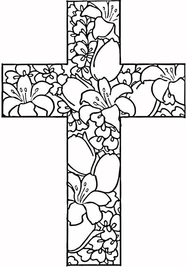 12 jesus on the cross coloring pages