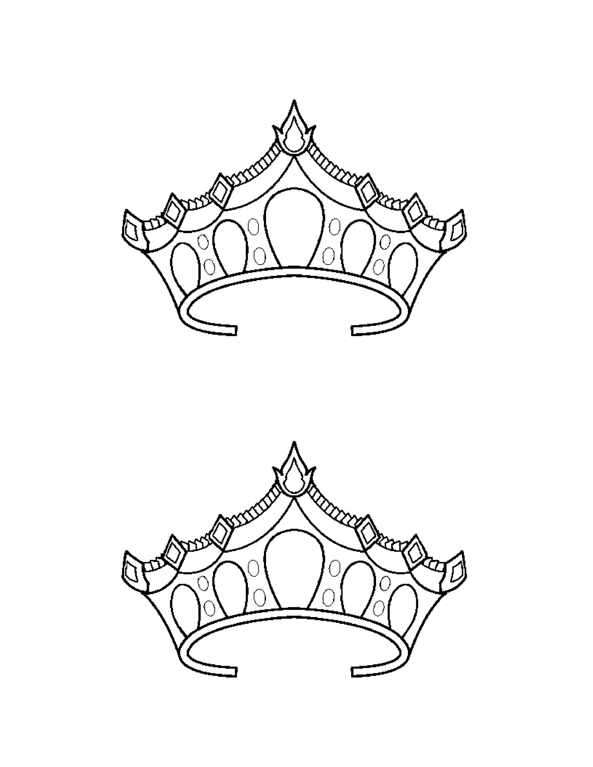 crown layout printable