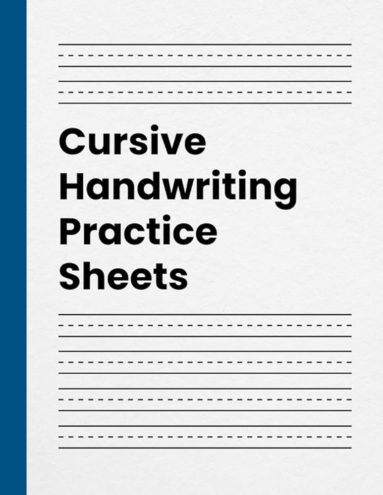 free cursive practice printouts