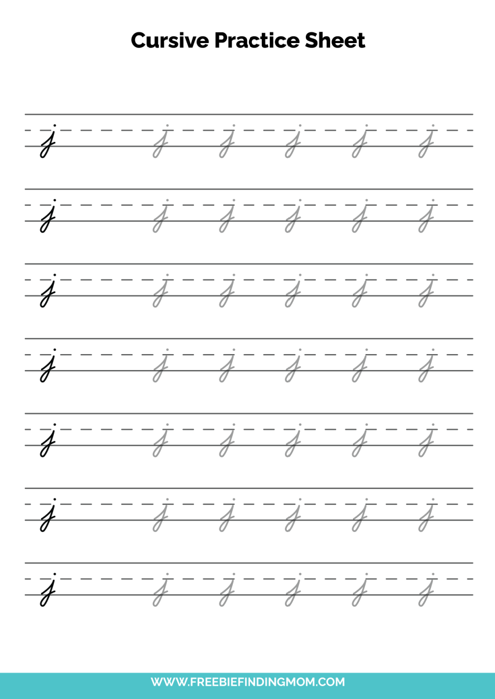 Cursive J Worksheet Photos And Vectors