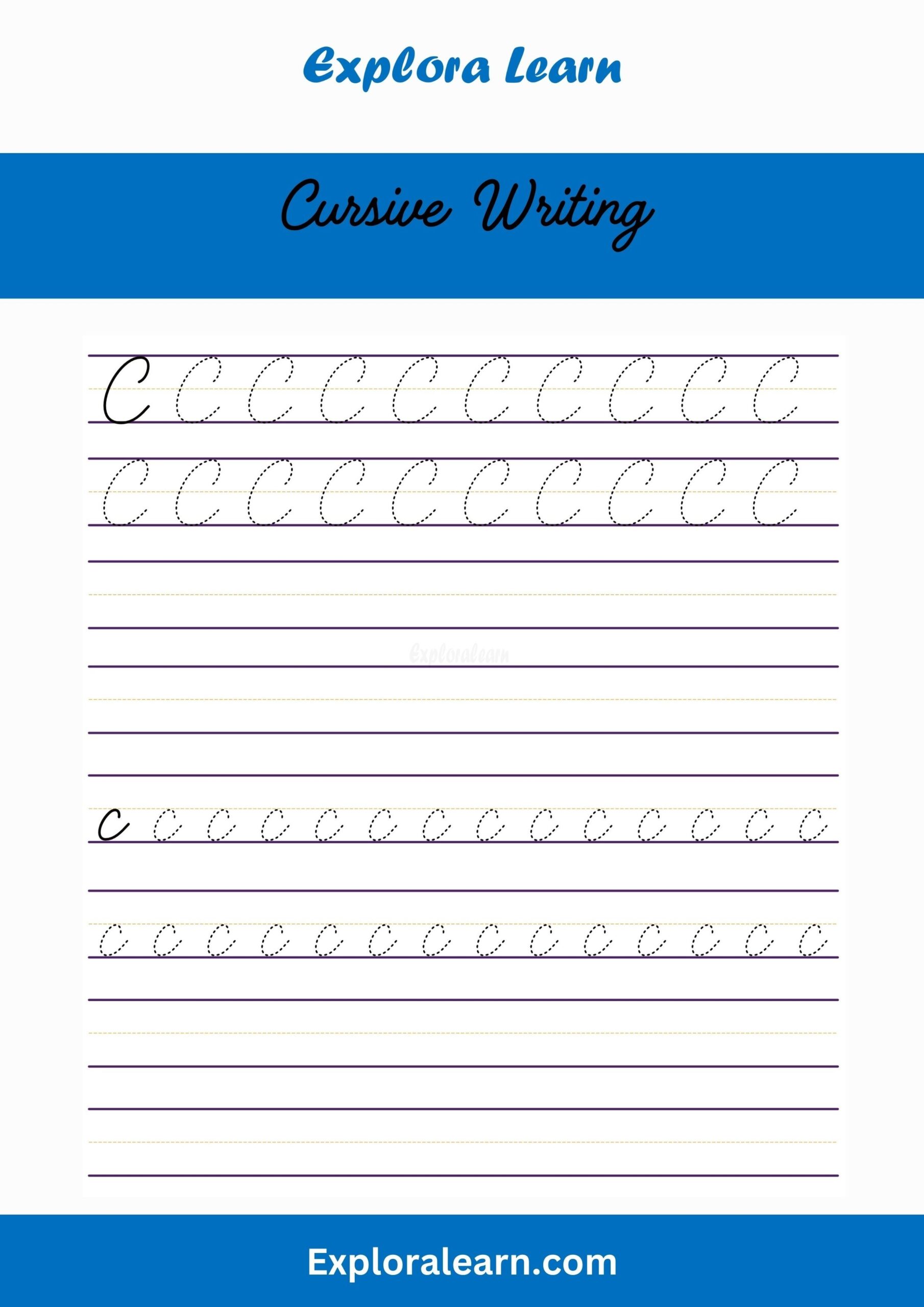 printable practice letter c