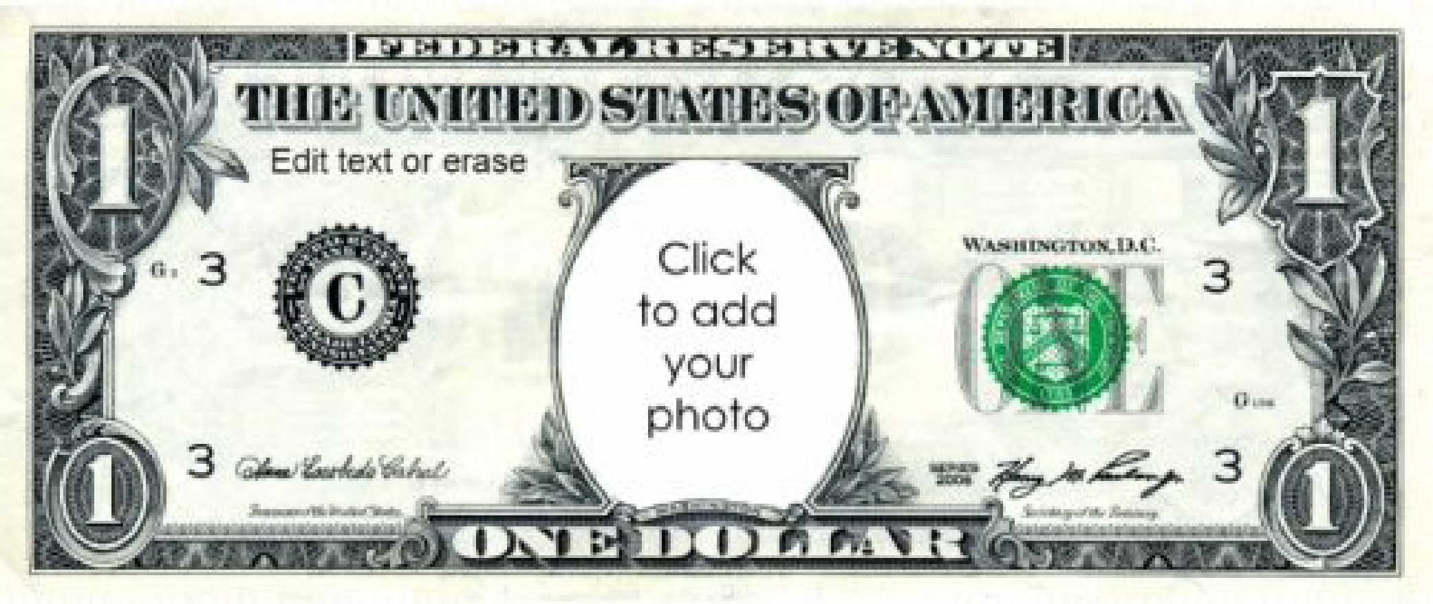 Customizable Money Template