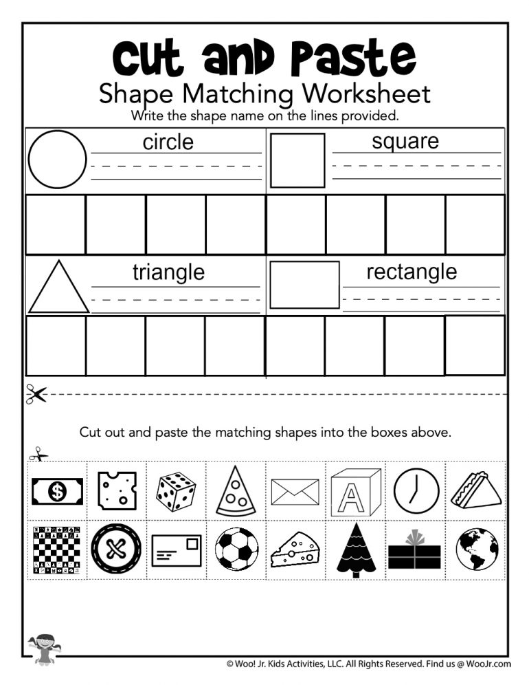 Cut And Paste Shapes Worksheets Woo Jr Kids Activities Children 39 s 