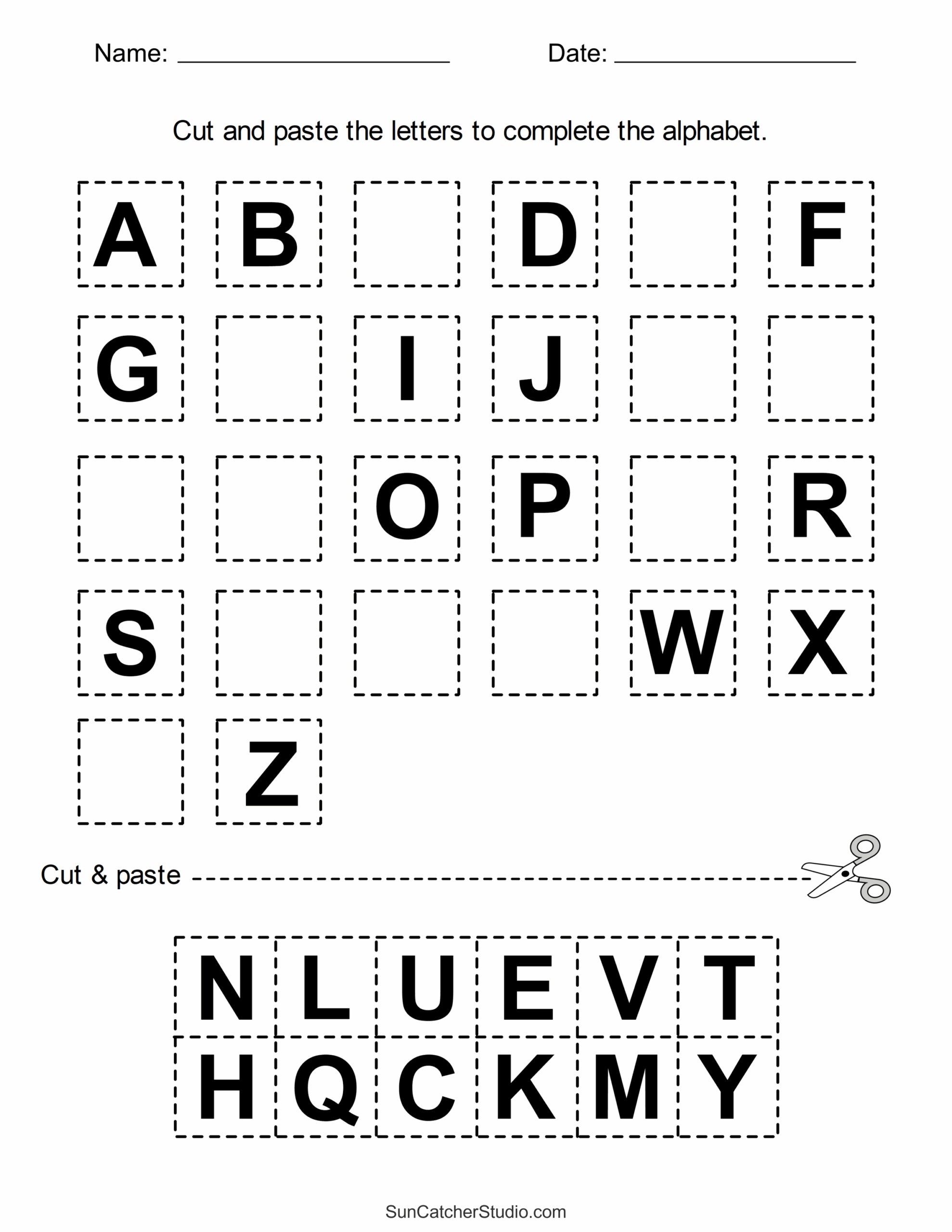 hedgehog cut and paste printable