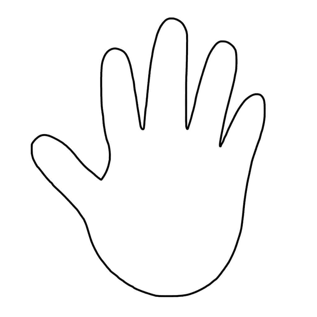 Cut Out Hand Template Printable Printables Template Free