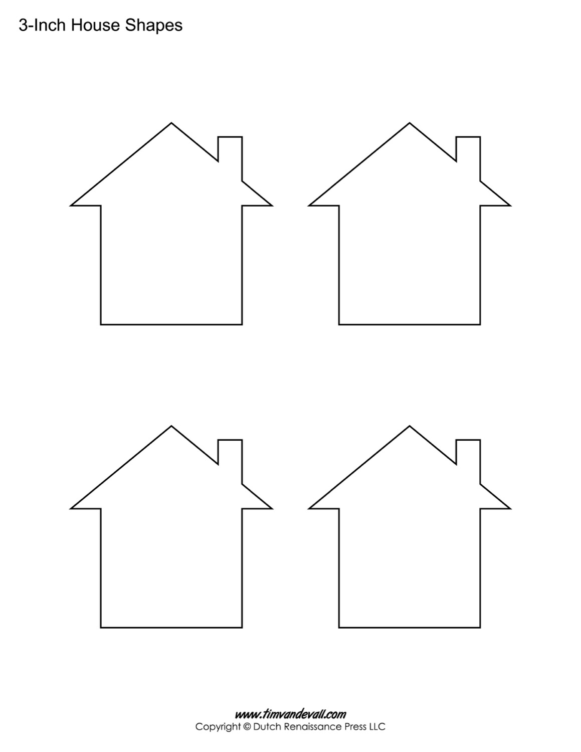 Cut Out Printable House Template NBKomputer