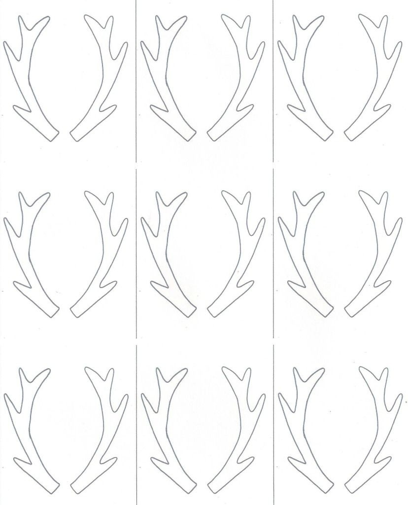 printable reindeer template