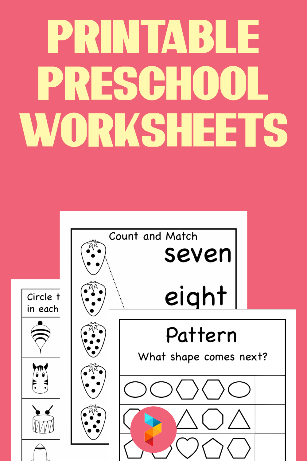 Cut Out Worksheets For Preschoolers Printable Word Searches