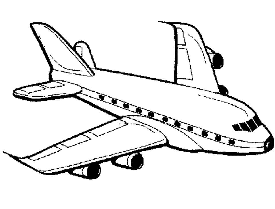 aeroplane printable coloring pages