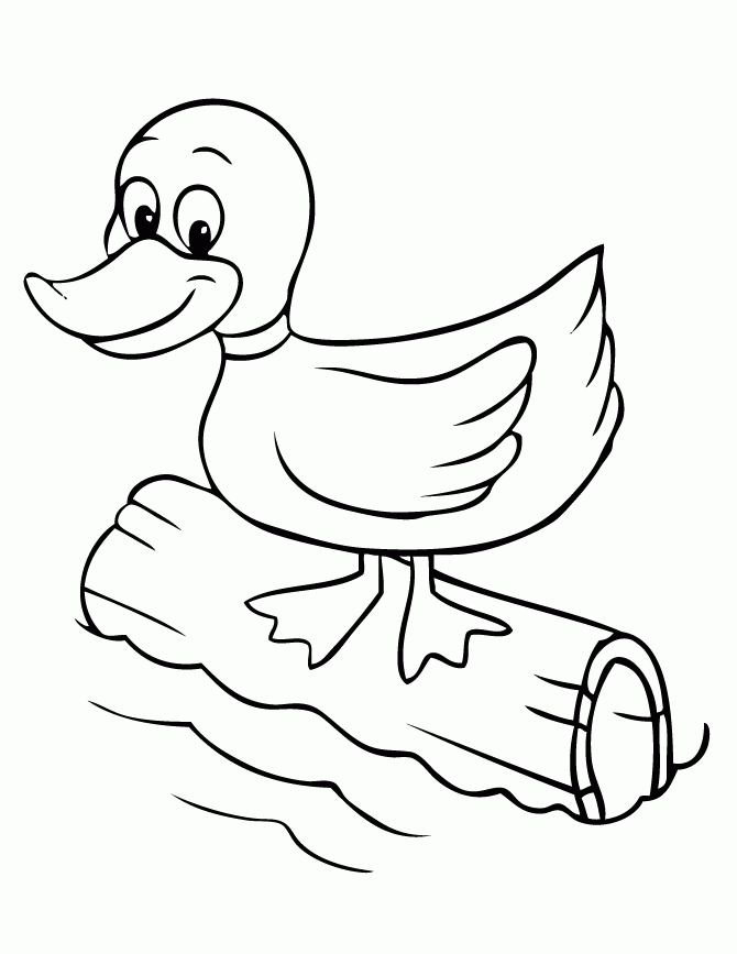 Cute Duck Coloring Pages Coloring Home