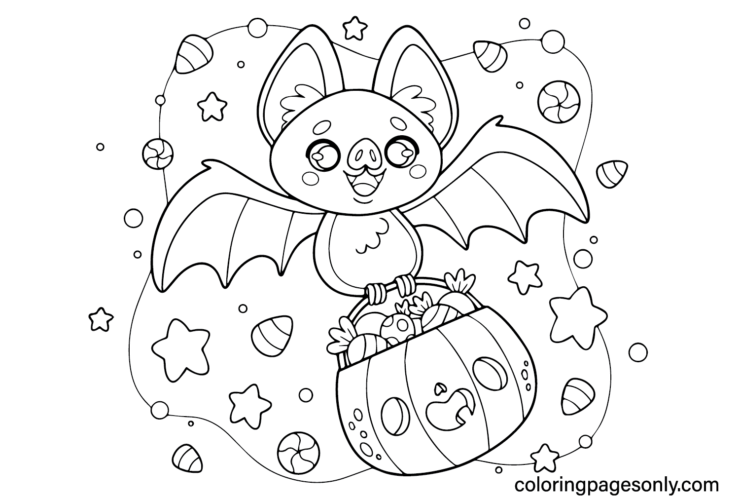 halloween printable coloring page