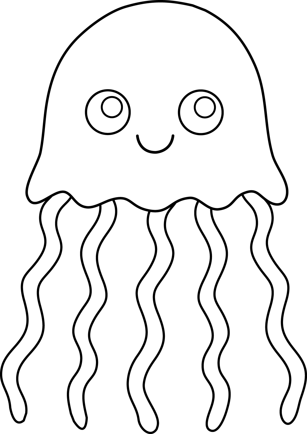 free printable jellyfish drawings