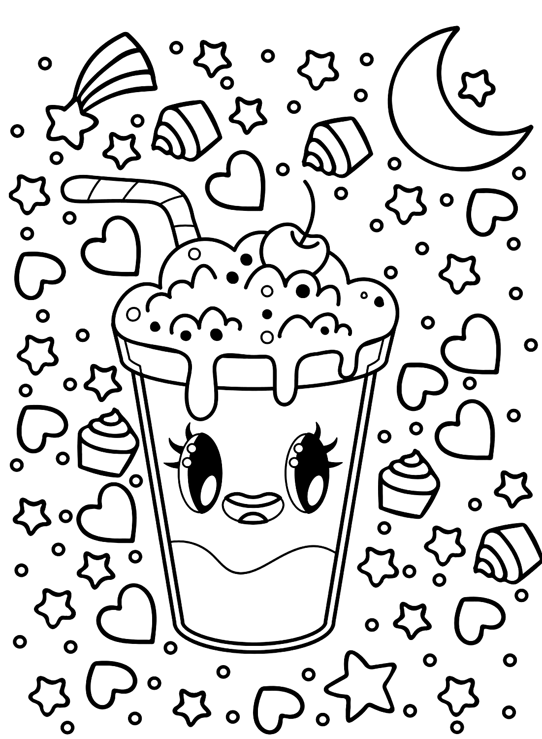 coloring page cute