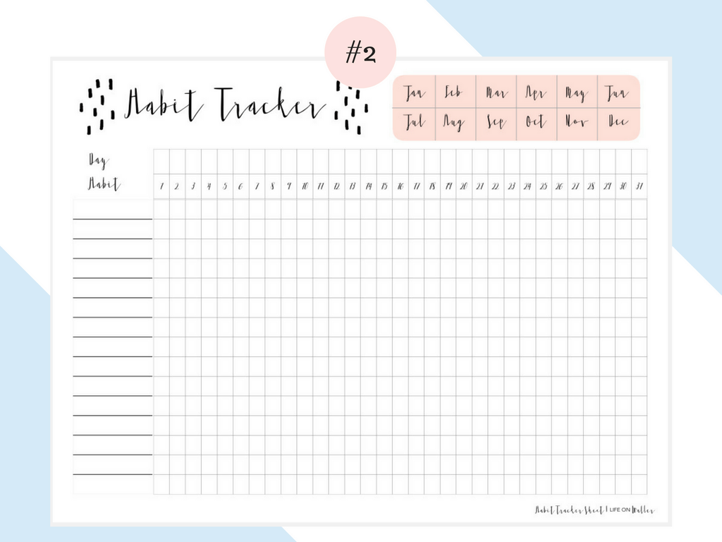 Daily Habit Tracker Free Printables Life On Waller