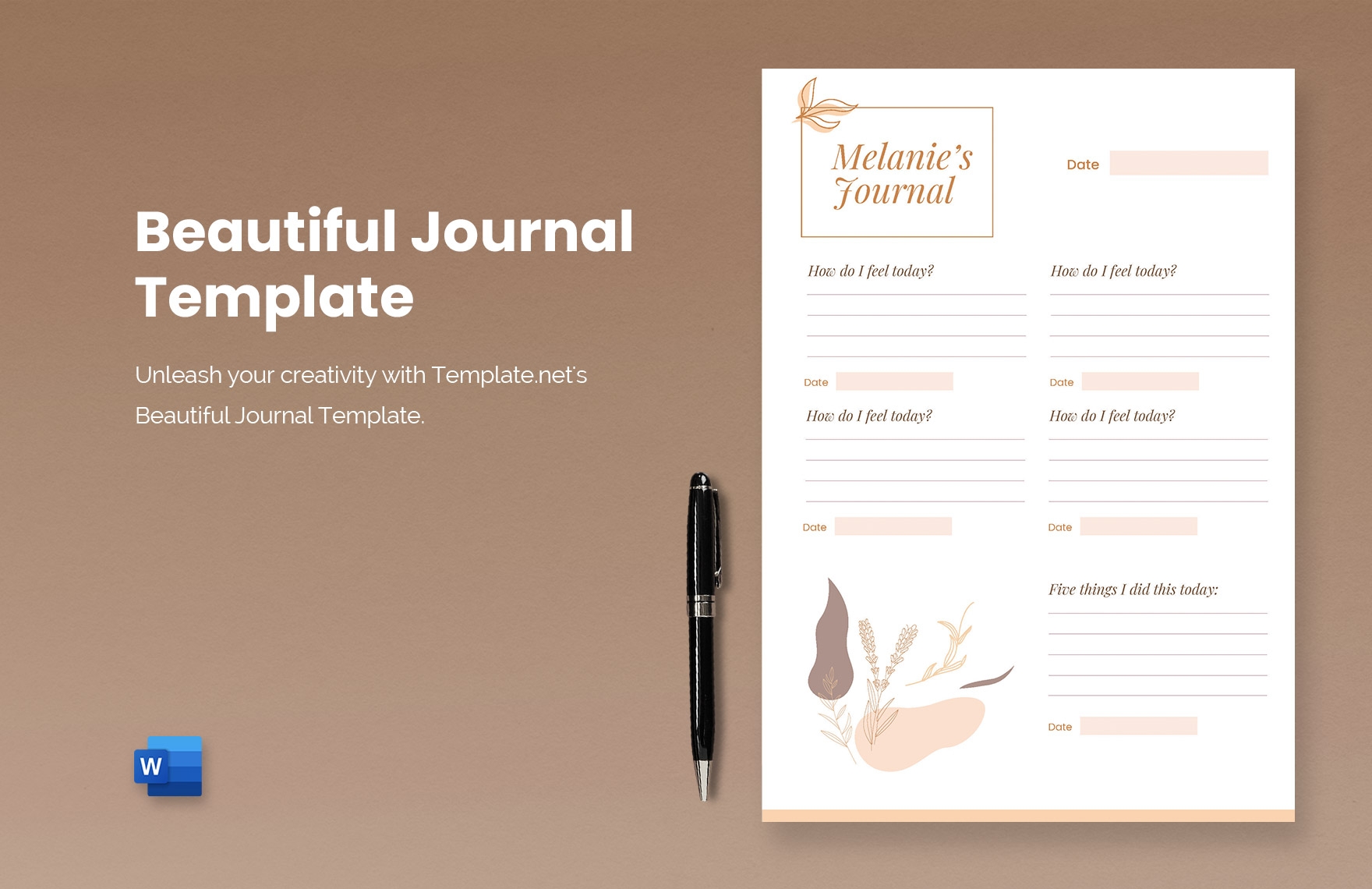 Daily Journal Template In Google Docs Word PDF Download Template