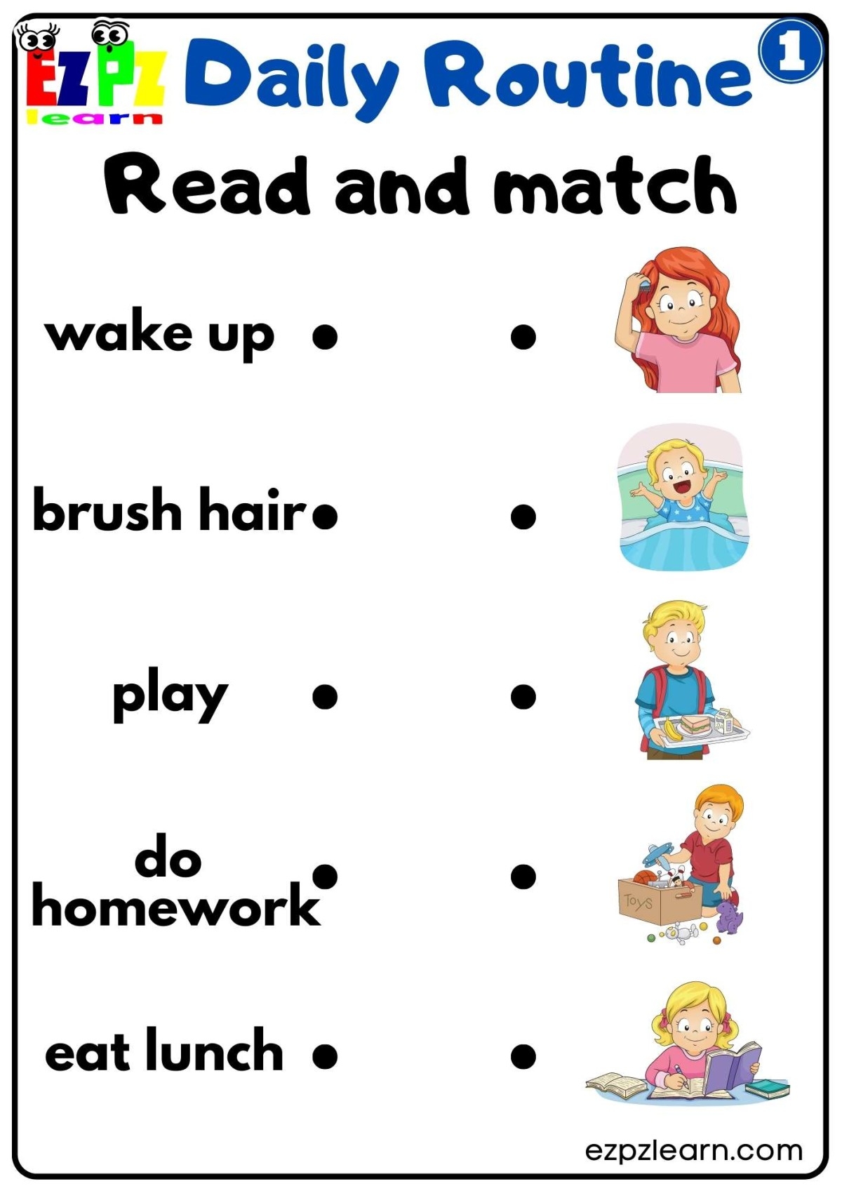 Daily Routine Worksheets Worksheets Worksheet Hero