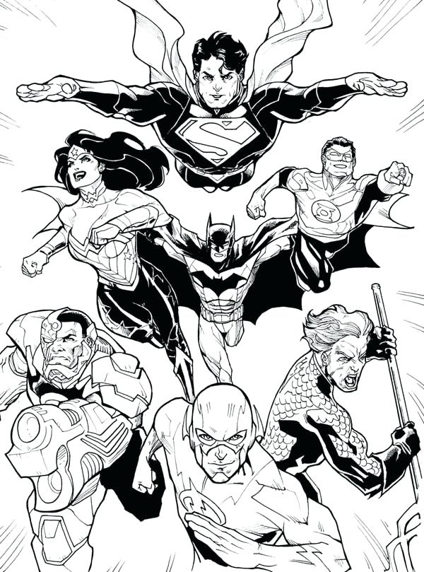 Dc Comics Coloring Pages At GetColorings Free Printable Colorings 