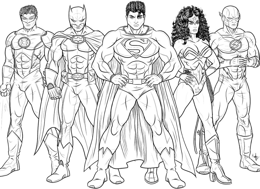 Dc Comics Coloring Pages At GetDrawings Free Download