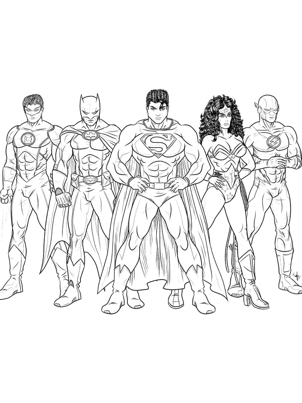 DC Superhero Coloring Pages