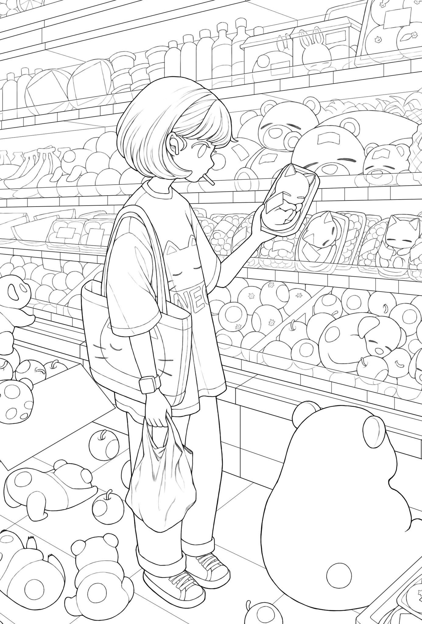 detailed coloring pages for girls