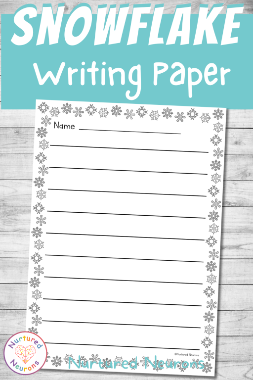 Differentiated Snowflake Bordered Writing Paper Nurtured Neurons