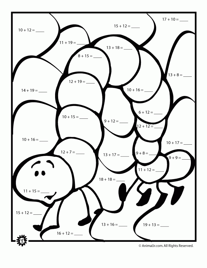 Difficult Color By Number Printables Coloring Home