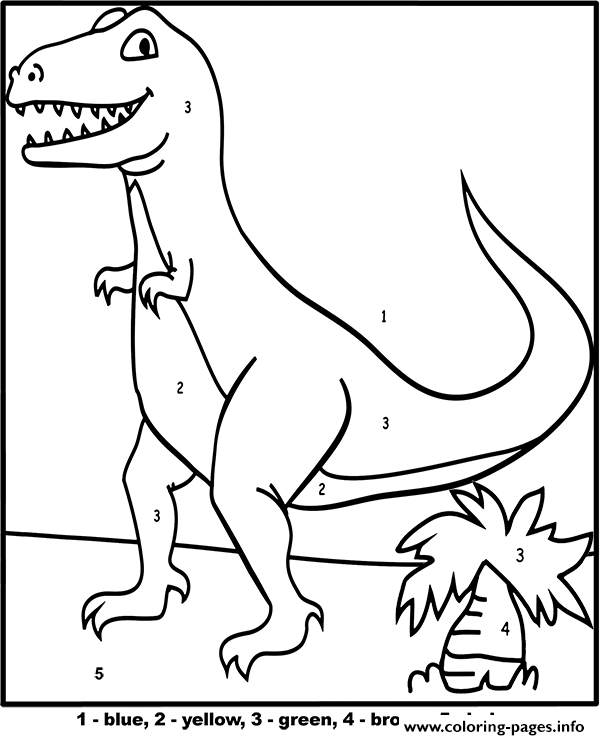 t rex image to color