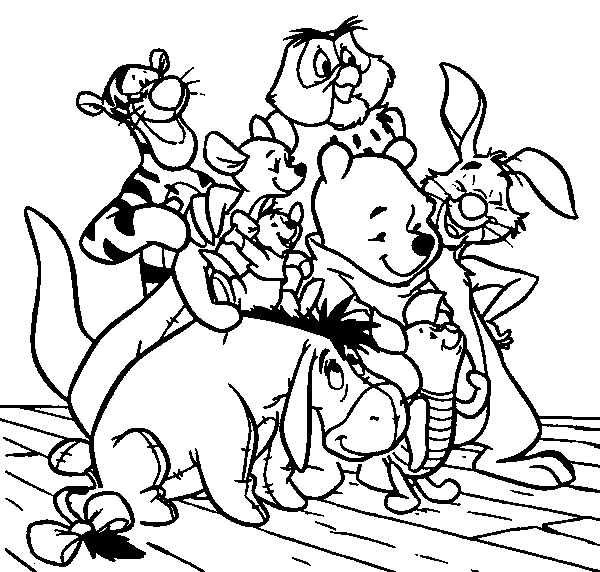 Disney Colouring Book For Kids Winnie The Pooh Coloring Pages