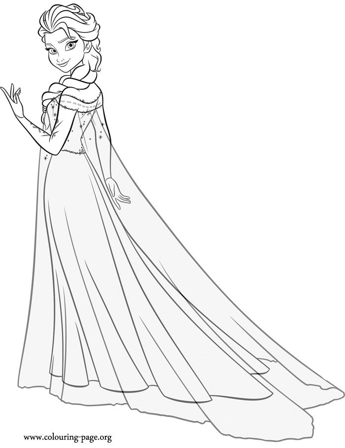 Elsa drawing to print