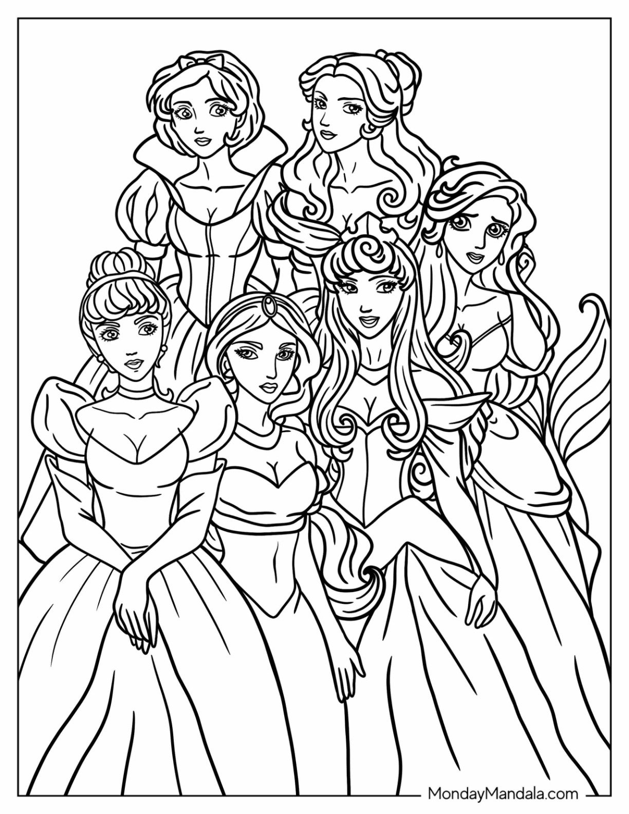 Disney Princess Colouring Pages At Ganedgarblog Blog