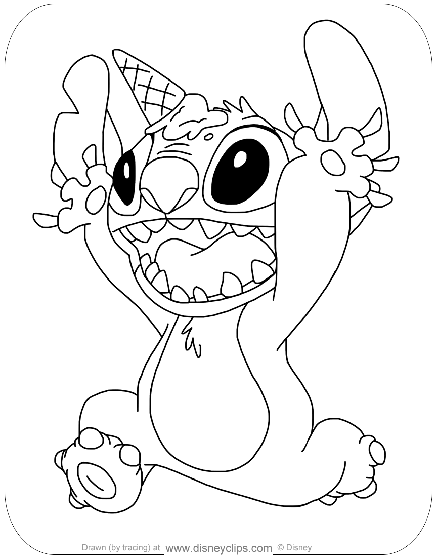 Disney Stitch Coloring Pages At Getcolorings Free Printable Bilarasa