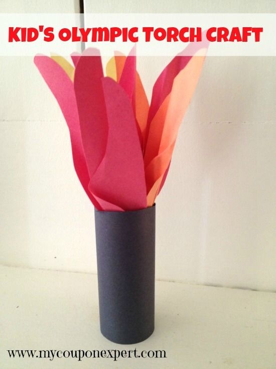 DIY Olympic Torch Craft Olympic Torch Craft Olympic Torch Frugal Kids