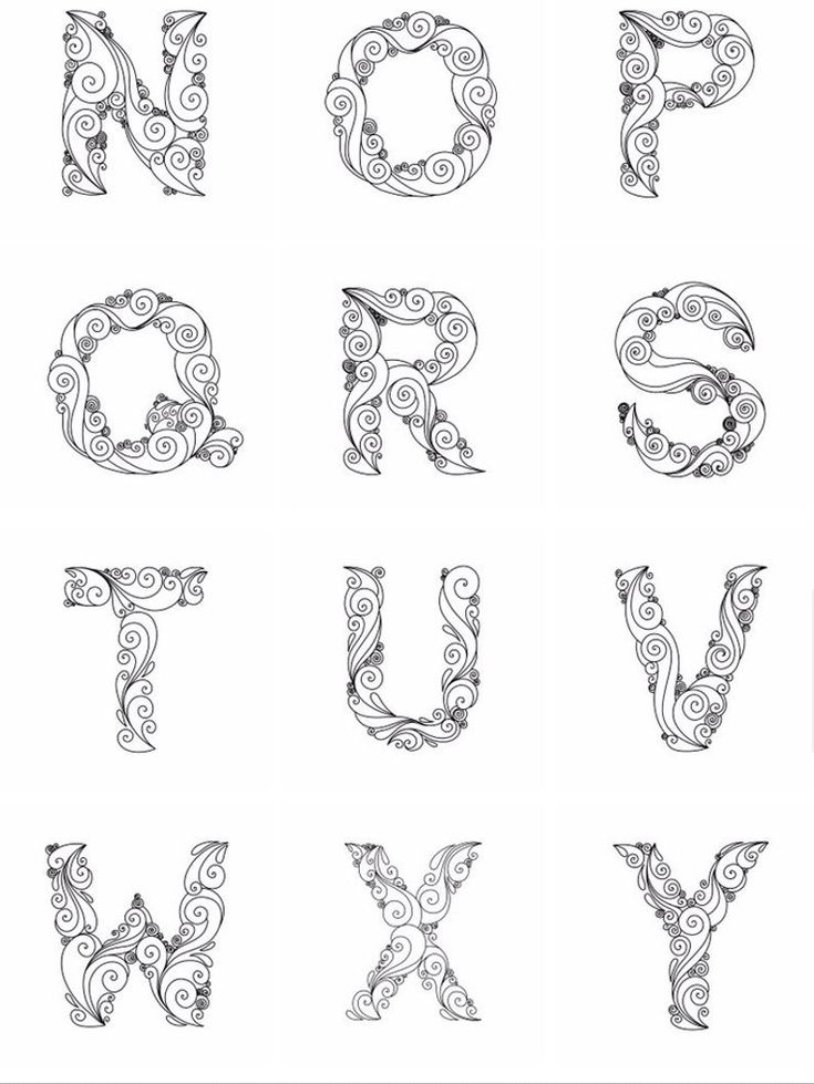 Downloadable Quilling Letters Template Printable Printable Templates 