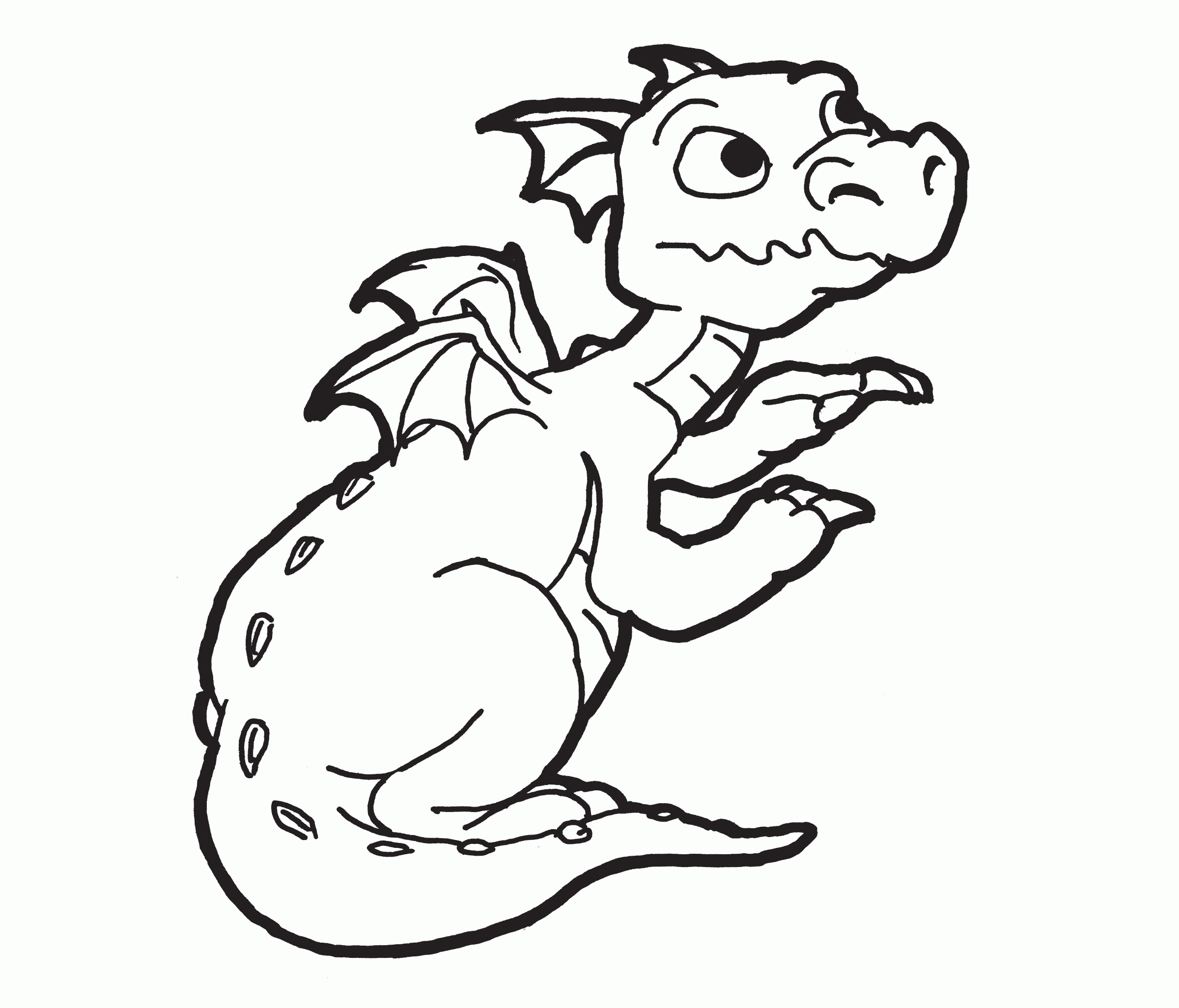 dragon coloring page printable