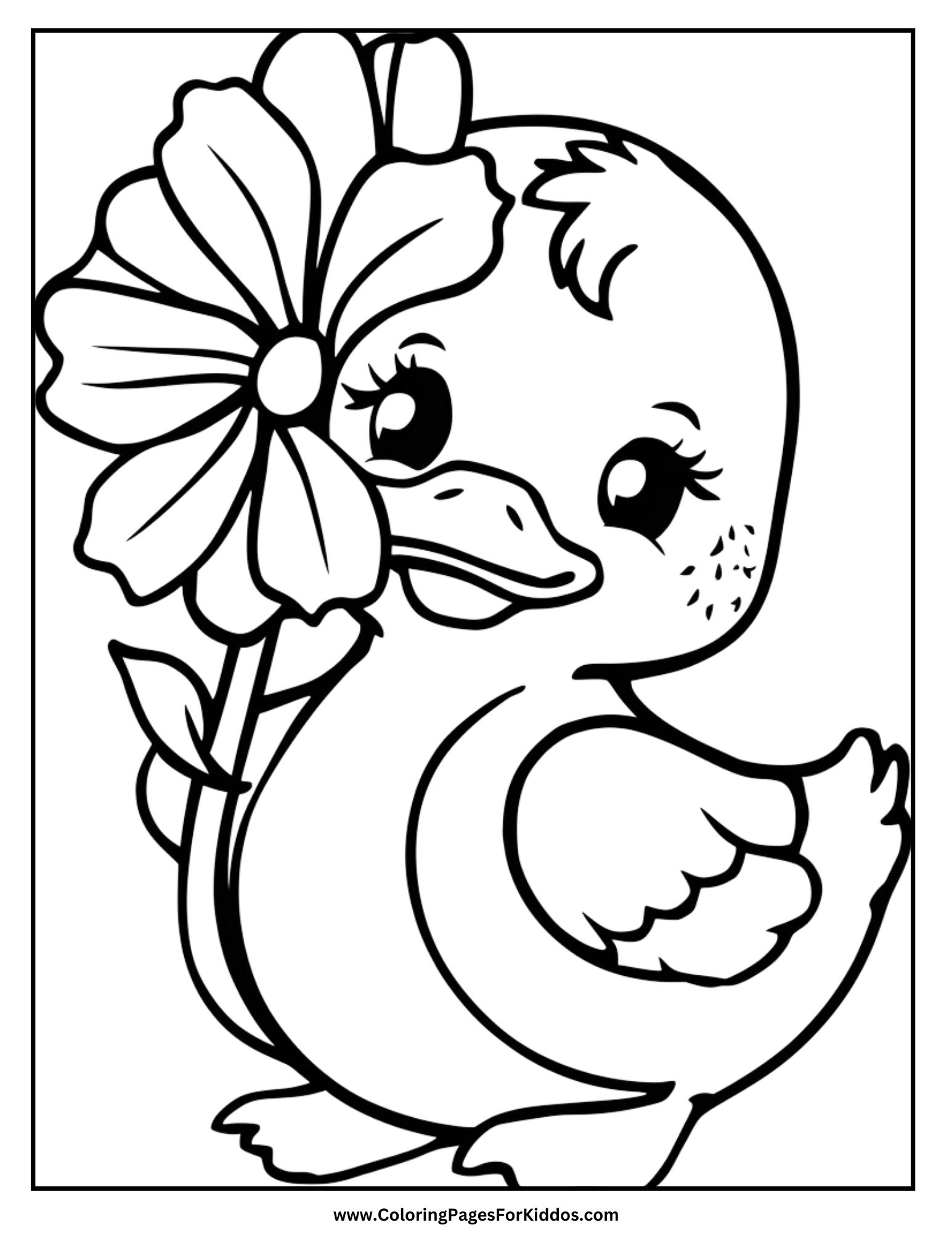 duck coloring pages pdf