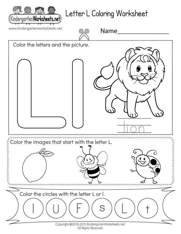 Easily Print A Free Letter L Coloring Worksheet Directly From Your Web