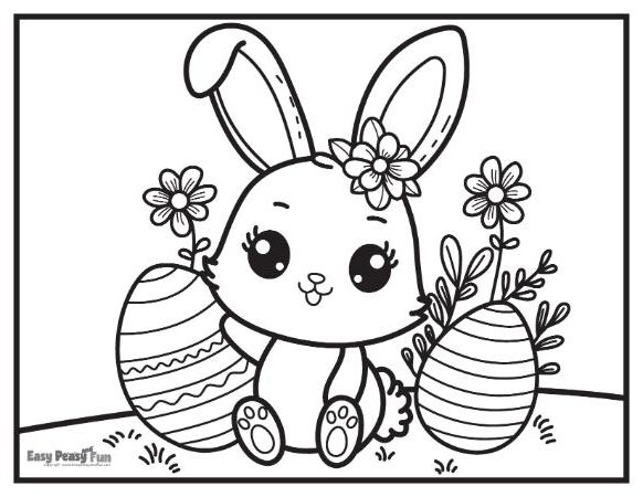 printable easter coloring page