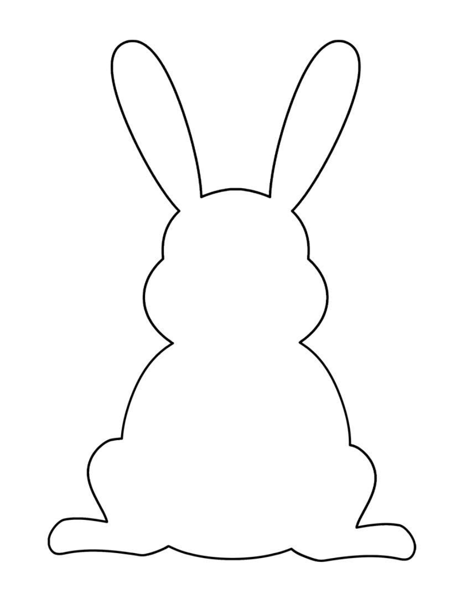 Easter Bunny Template Easter Bunny Download Printable PDF 