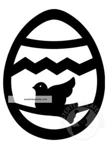 Easter Egg Stencil Easter Template