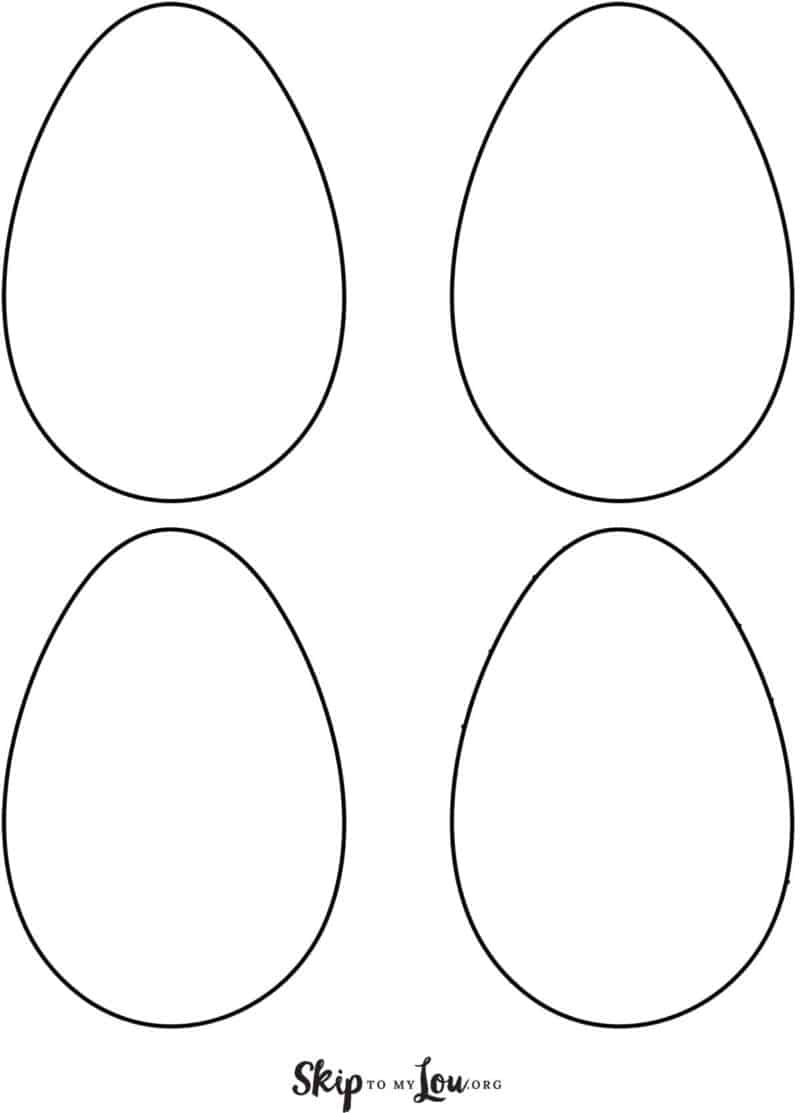easter egg stencil template