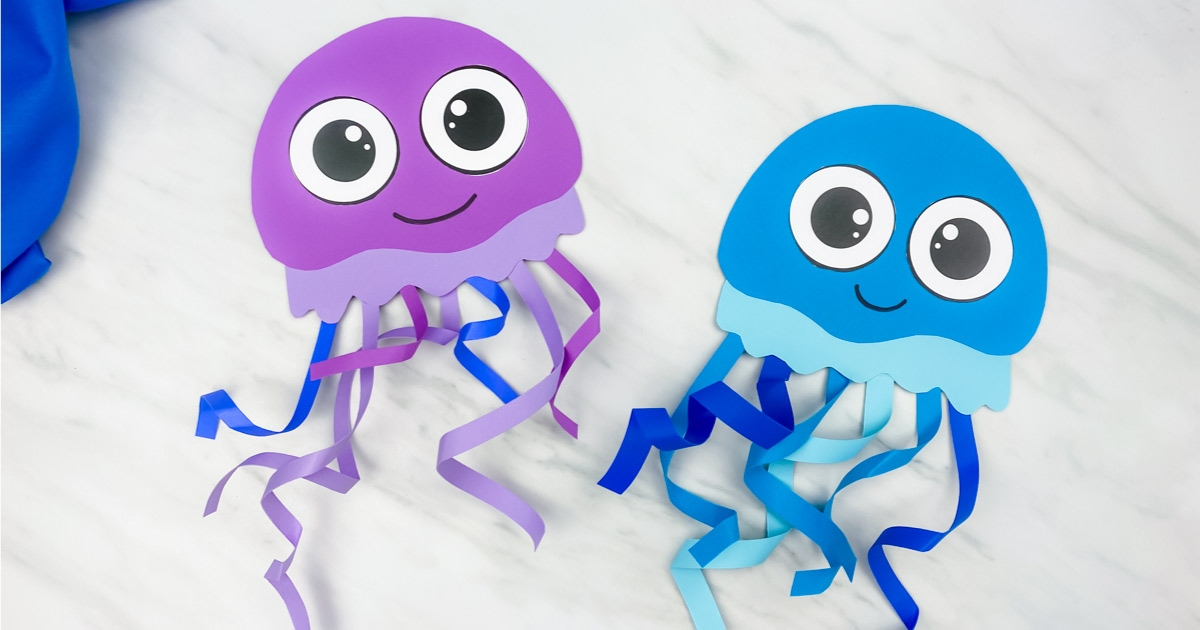 Easy Jellyfish Craft For Kids Free Template Story Simple Everyday Mom