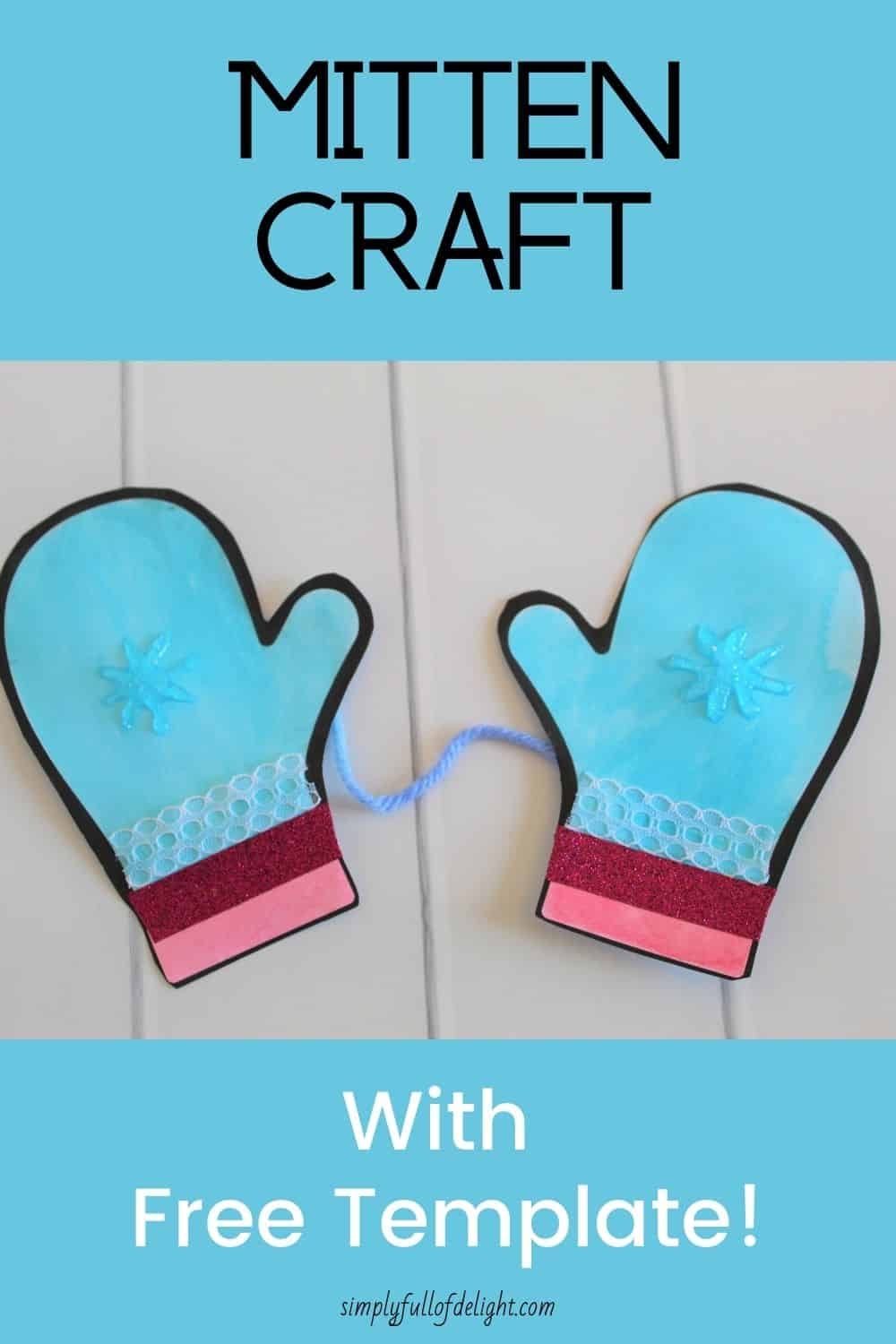 mittens template printable full size