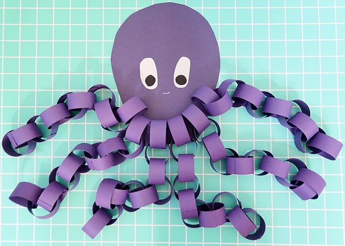 Easy Paper Chain Octopus Craft Woo Jr Kids Activities Children 39 s 